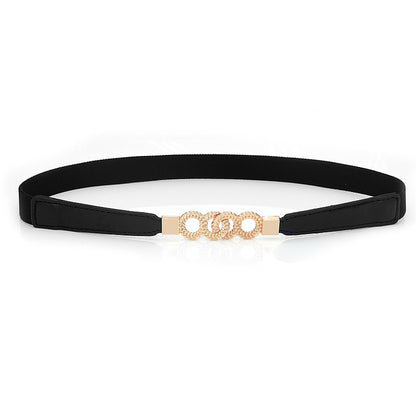 fashion Elastic thin belt women's skirt