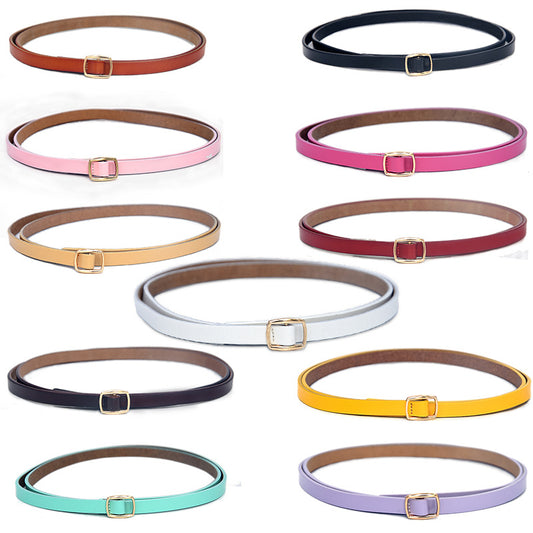 Fine belt leather knotted woman