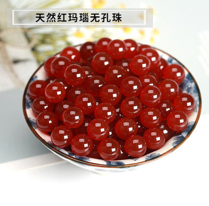 7A agate non-porous beads DIY jewelry stud earrings accessories