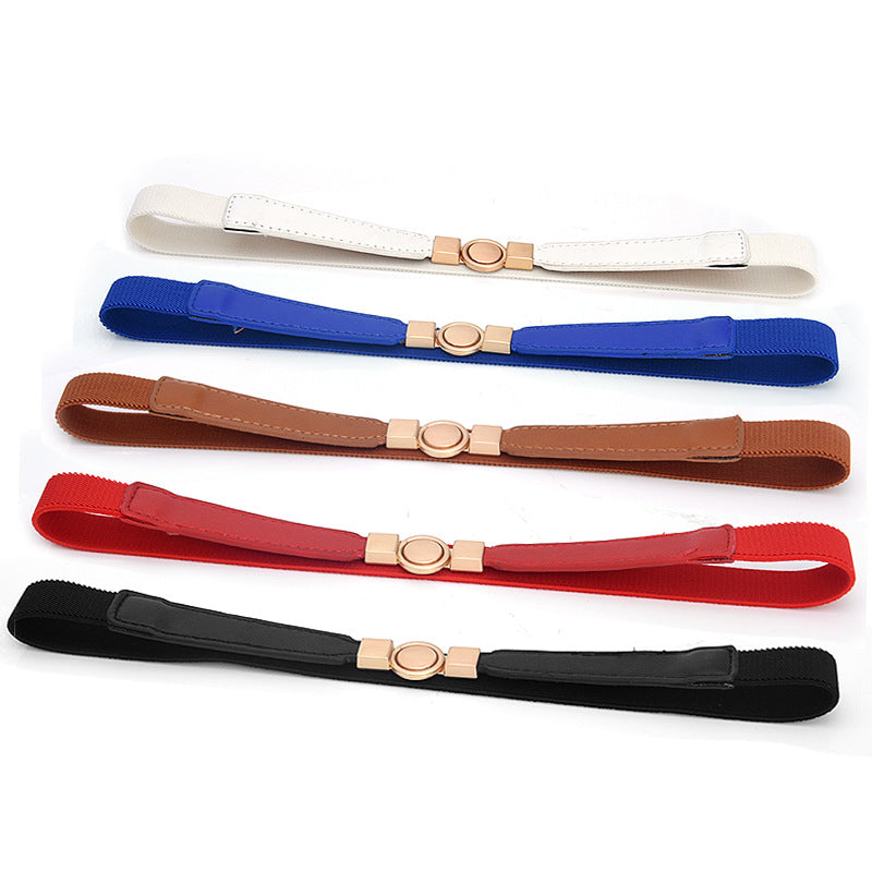 Elastic elastic metal waist chain