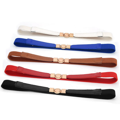 Elastic elastic metal waist chain