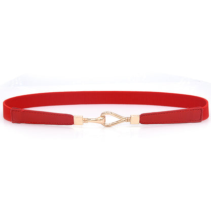 Black thin belt female new