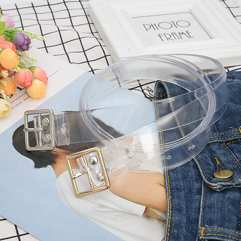 Resin plastic transparent belt