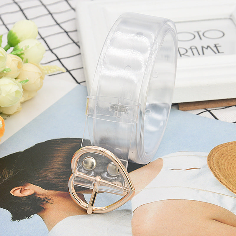 Resin plastic transparent belt