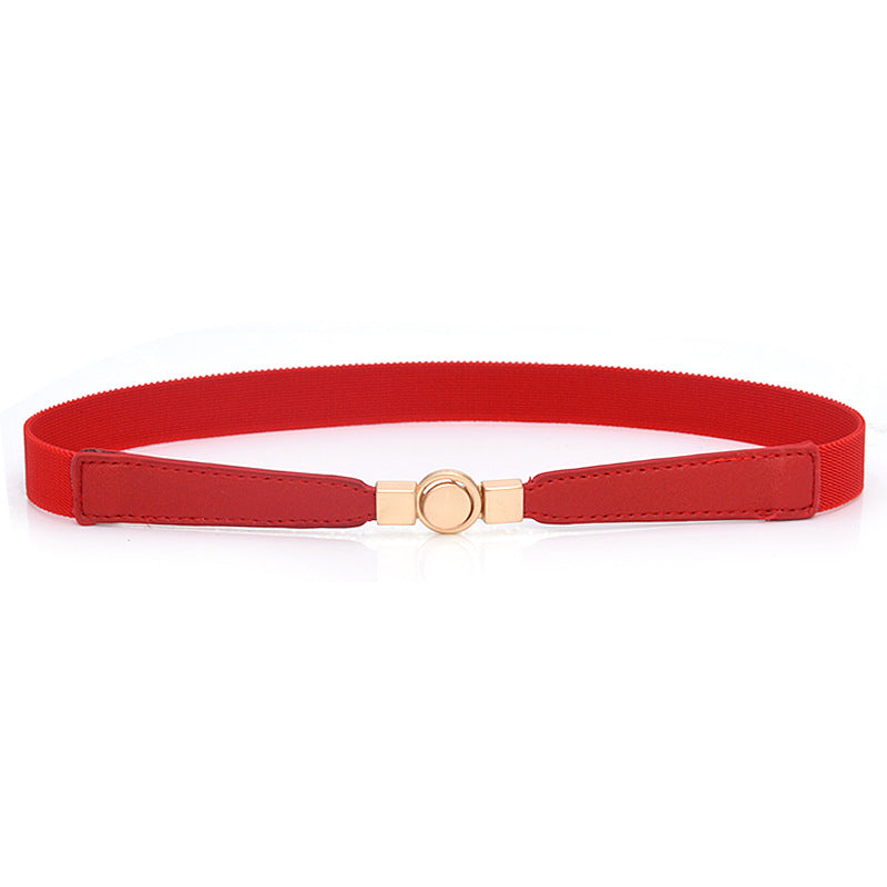 Elastic elastic metal waist chain