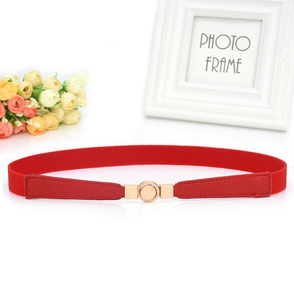 Elastic elastic metal waist chain