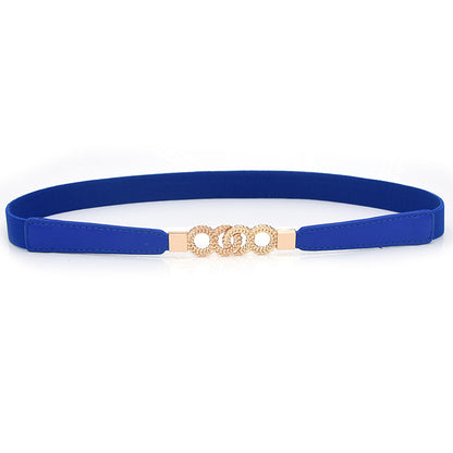 fashion Elastic thin belt women's skirt