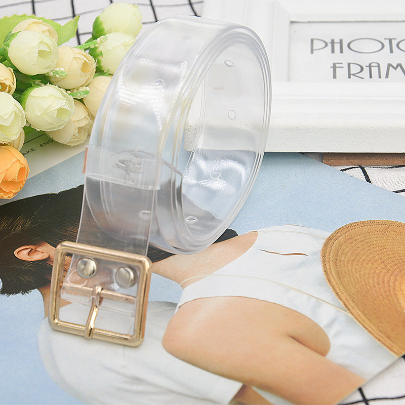 Resin plastic transparent belt