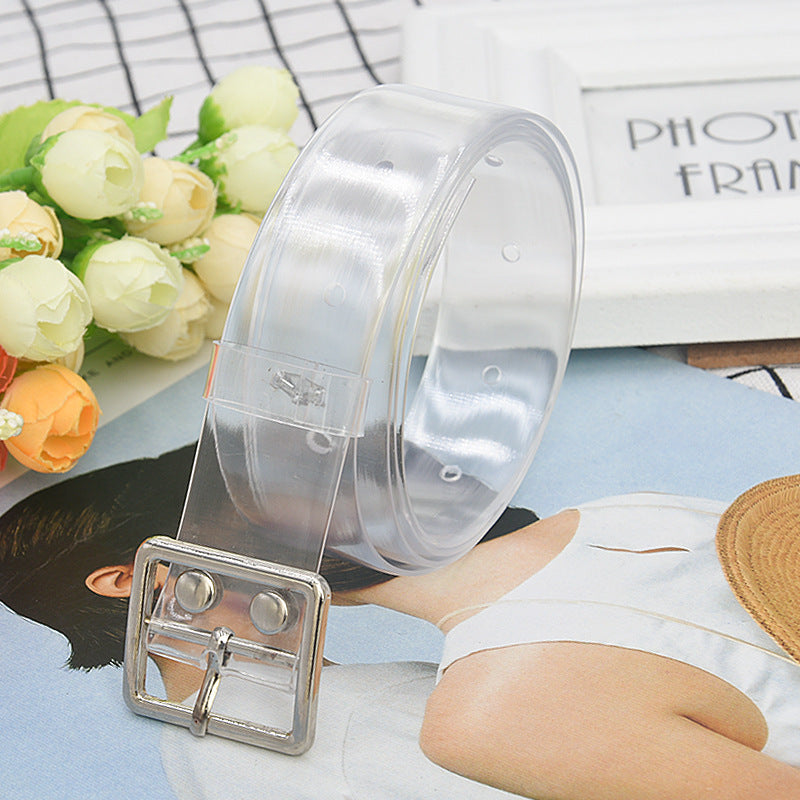Resin plastic transparent belt