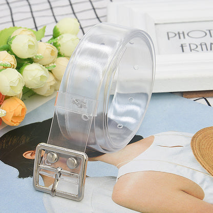 Resin plastic transparent belt