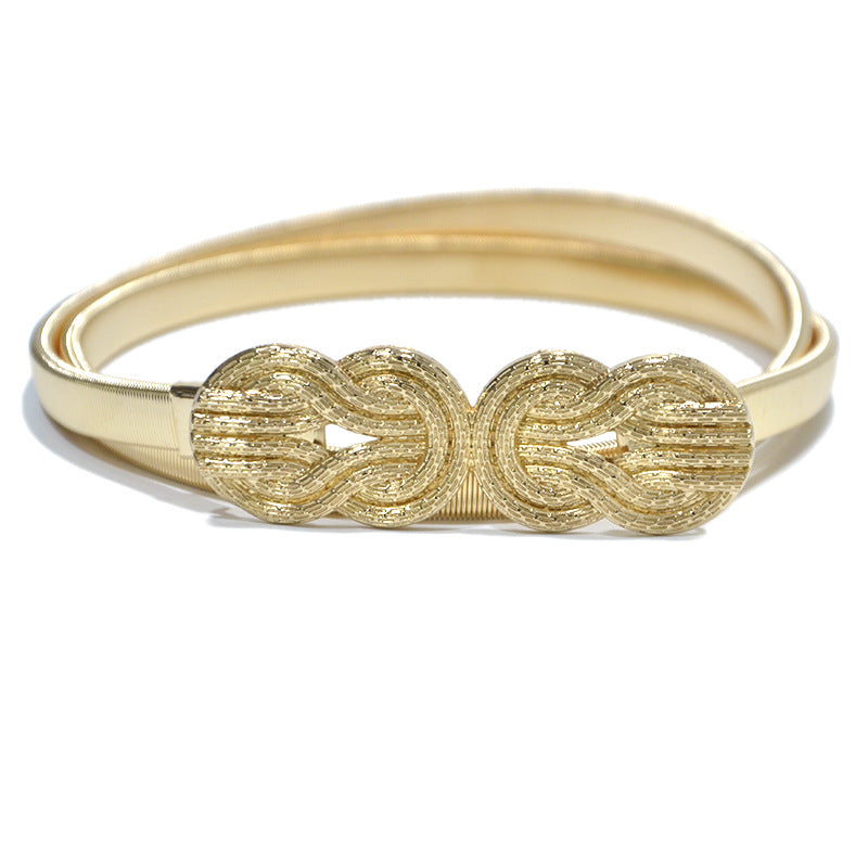 Big cloud elastic spring chain waist chain