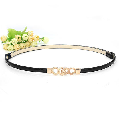 fashion Ladies belt pair buckle adjustment belt