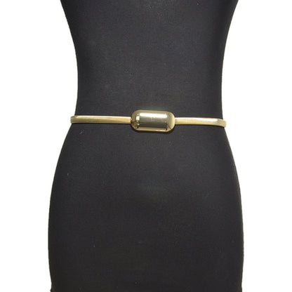 Button head elastic spring waist chain