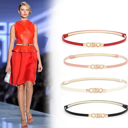 fashion Ladies belt pair buckle adjustment belt