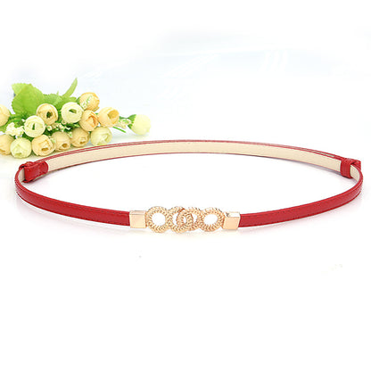 fashion Ladies belt pair buckle adjustment belt