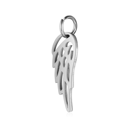 Stainless steel pendant dog paw peach heart pendant