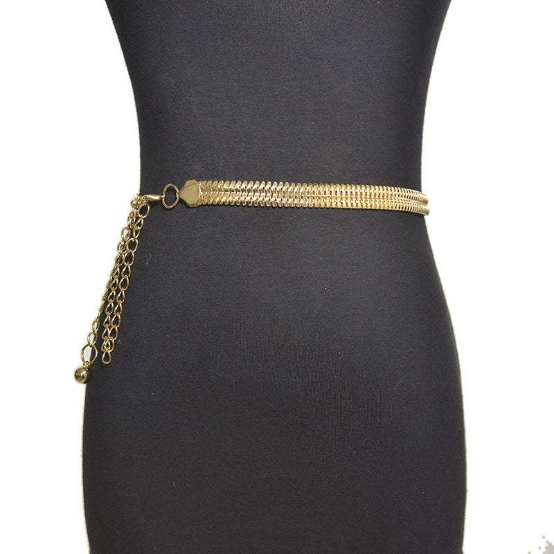 Simple women's metal waist chain wholesale