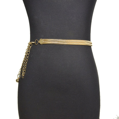 Simple women's metal waist chain wholesale