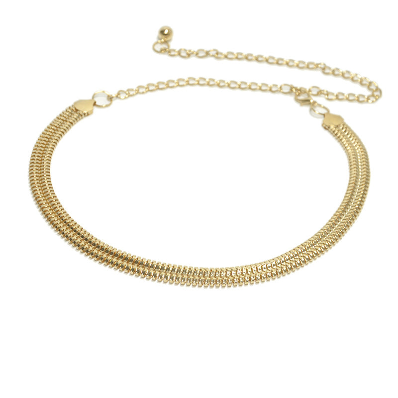 Simple women's metal waist chain wholesale
