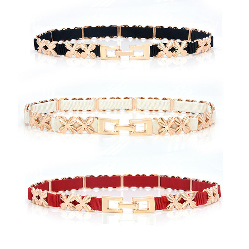 Four-leaf clover waist chain women's fine Korean version