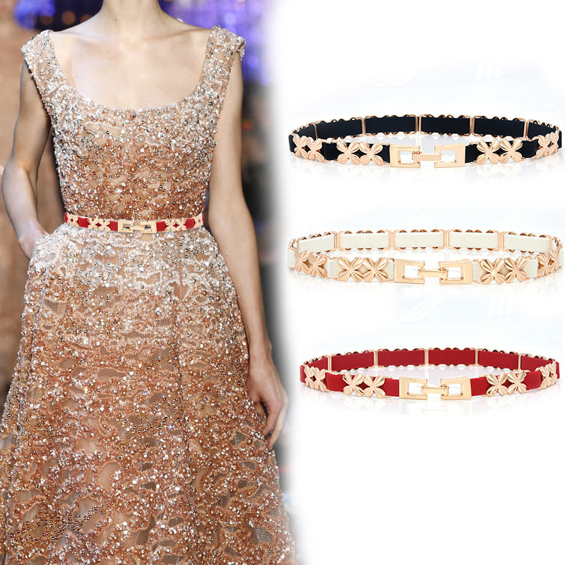 Four-leaf clover waist chain women's fine Korean version