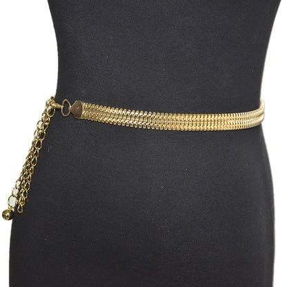 Simple women's metal waist chain wholesale
