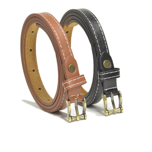 Sewing thread pin buckle thin belt