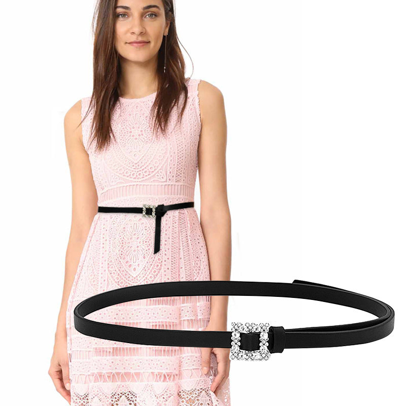 Popular women's decorative thin belt