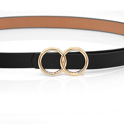 Round buckle belt new