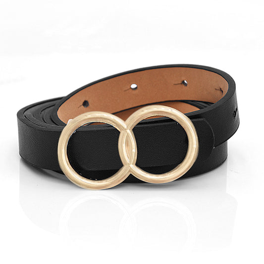 Round buckle belt new