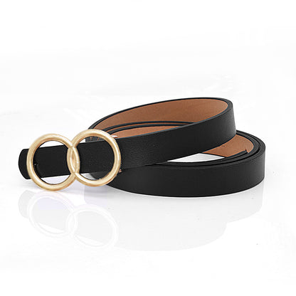 Round buckle belt new