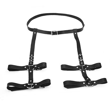 PU leather belt leg ring integrated