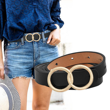 Round buckle belt new
