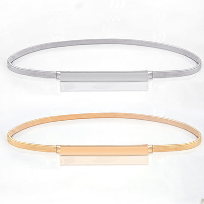 Elastic thin belt women