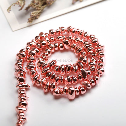 Electroplated black gallstone gravel silver