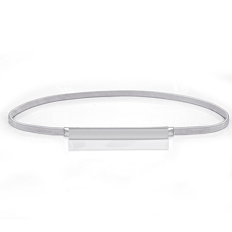 Elastic thin belt women