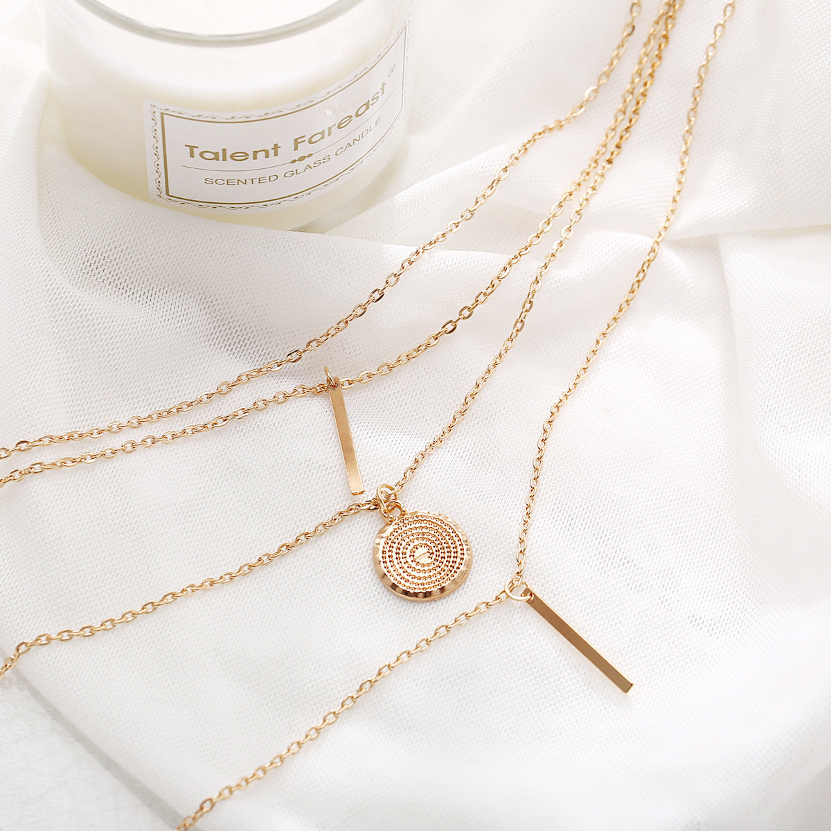 Multi-Layer Star & Bar Necklace