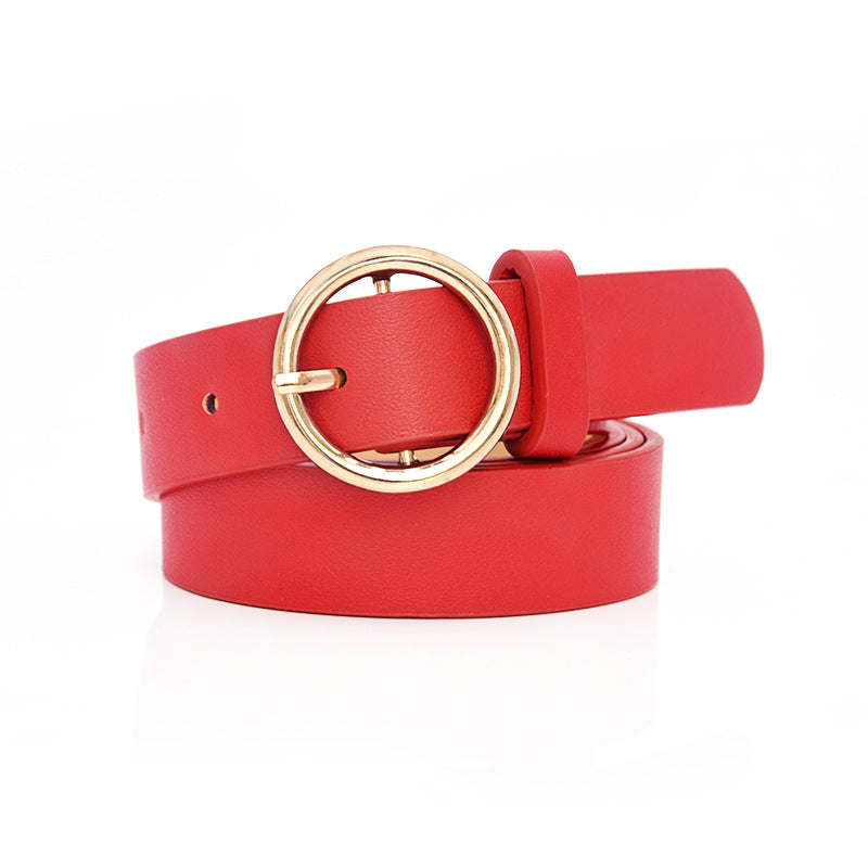 Popular pin buckle belt lady
