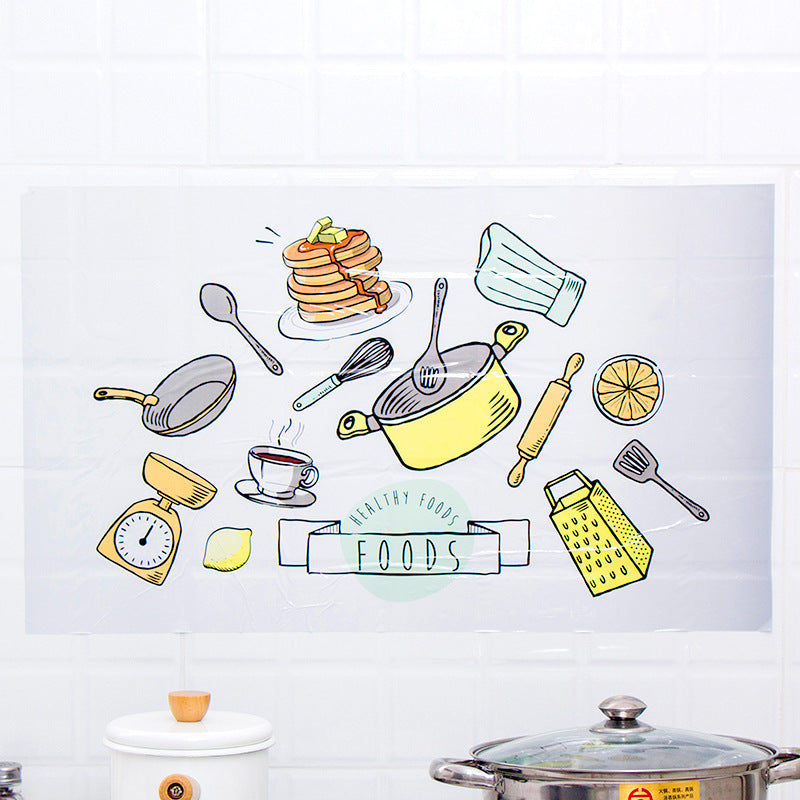 Cartoon Oil-Resistant Wall Sticker 45x75