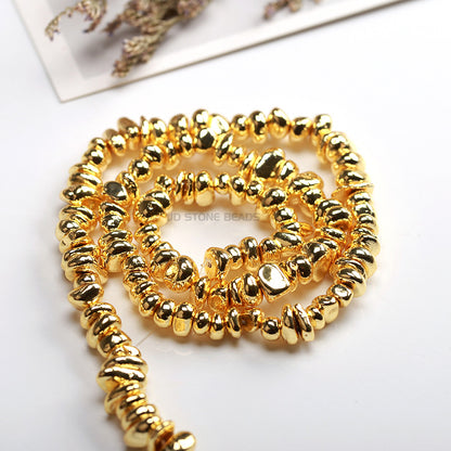 Electroplated black gallstone gravel silver