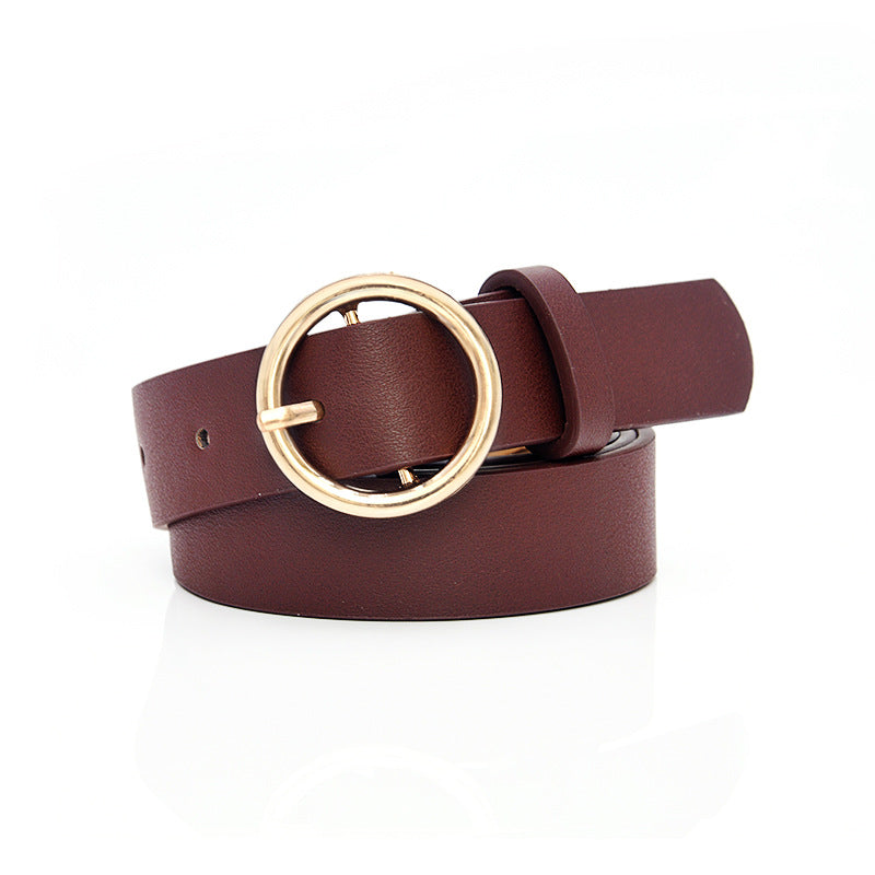 Popular pin buckle belt lady