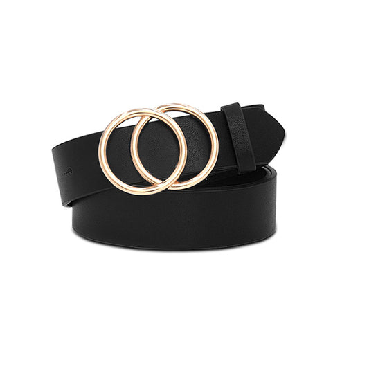 Big round buckle belt