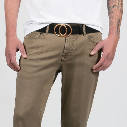 Big round buckle belt