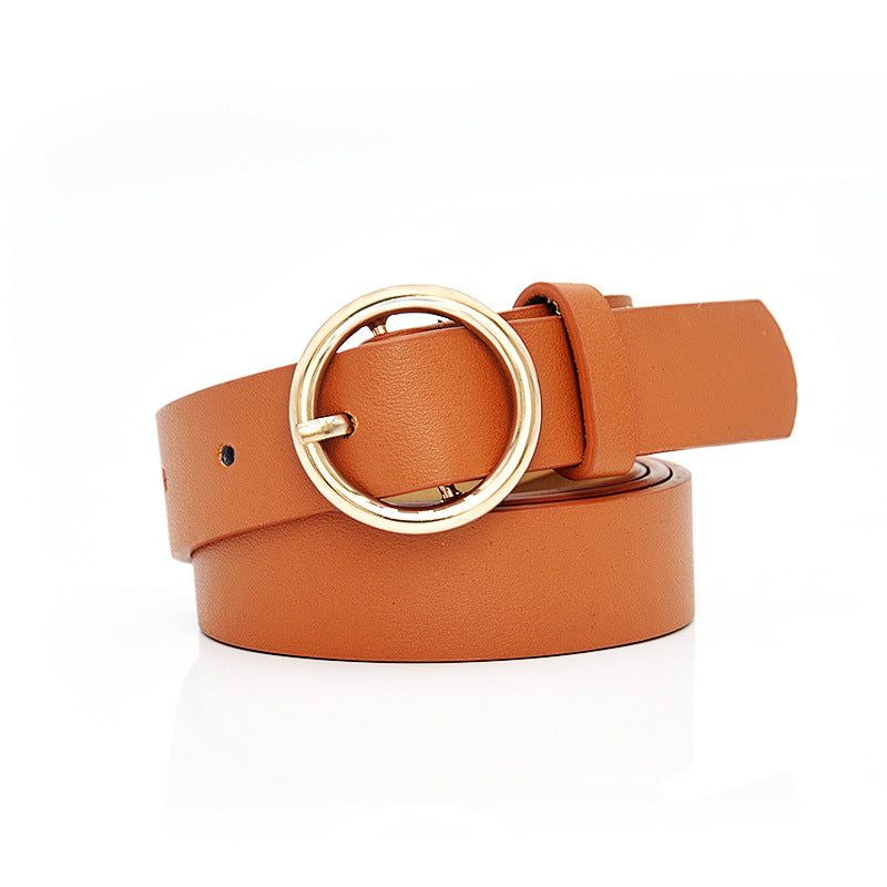 Popular pin buckle belt lady
