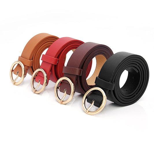 Popular pin buckle belt lady