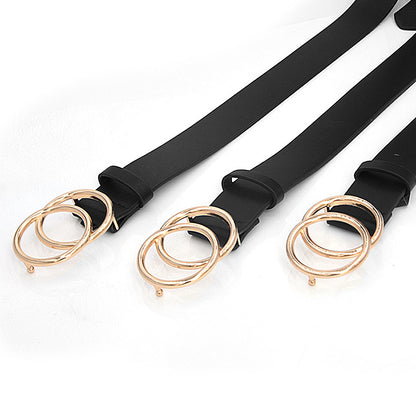 Big round buckle belt