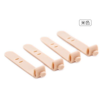 Silicone Anti-Lost Earphone Holder, Soft Cable Tie, Data Cable Organizer
