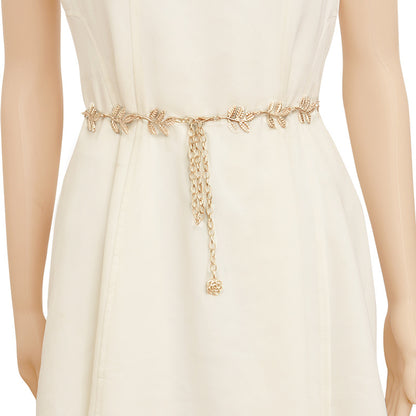 Golden Leaf Ladies Waist Chain