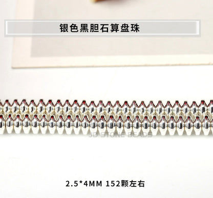 Black gallstone abacus beads DIY necklace bracelet beads