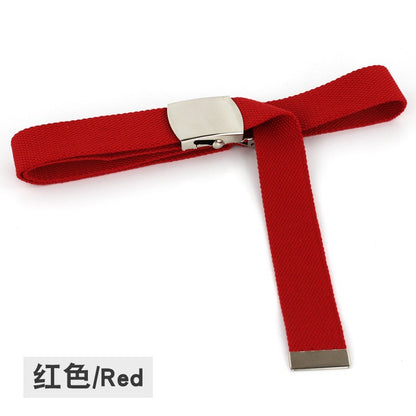 Fluorescent green canvas belt